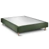 Sommeil De Plomb Sommier Tapissier Tissu Vert 140x190 H35cm* Sommier