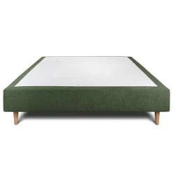 Sommeil De Plomb Sommier Tapissier Tissu Vert 140x190 H35cm* Sommier