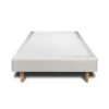 Sommier Tapissier Velours Gris clair 90x190 H35cm>Sommeil De Plomb Online