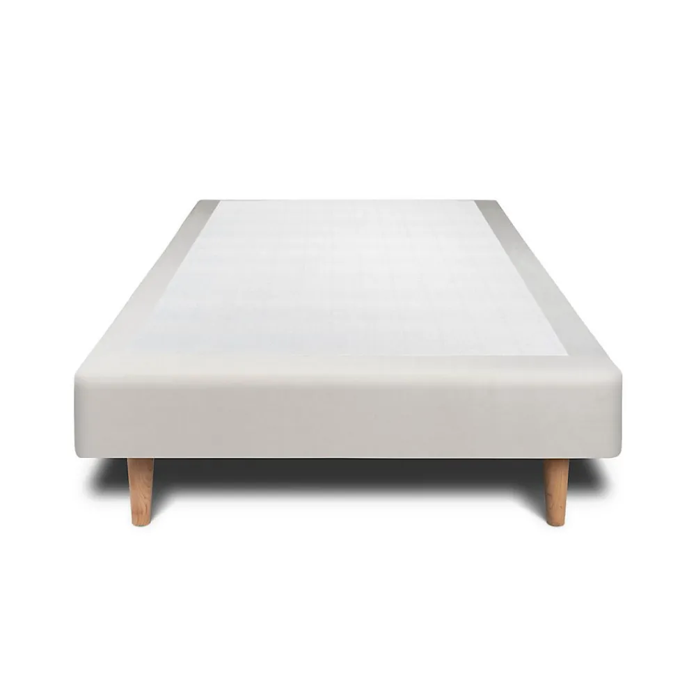 Sommier Tapissier Velours Gris clair 90x190 H35cm>Sommeil De Plomb Online