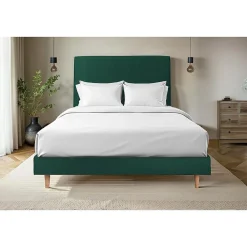 Sommier Tapissier Velours Vert 160x200 H29cm>Sommeil De Plomb