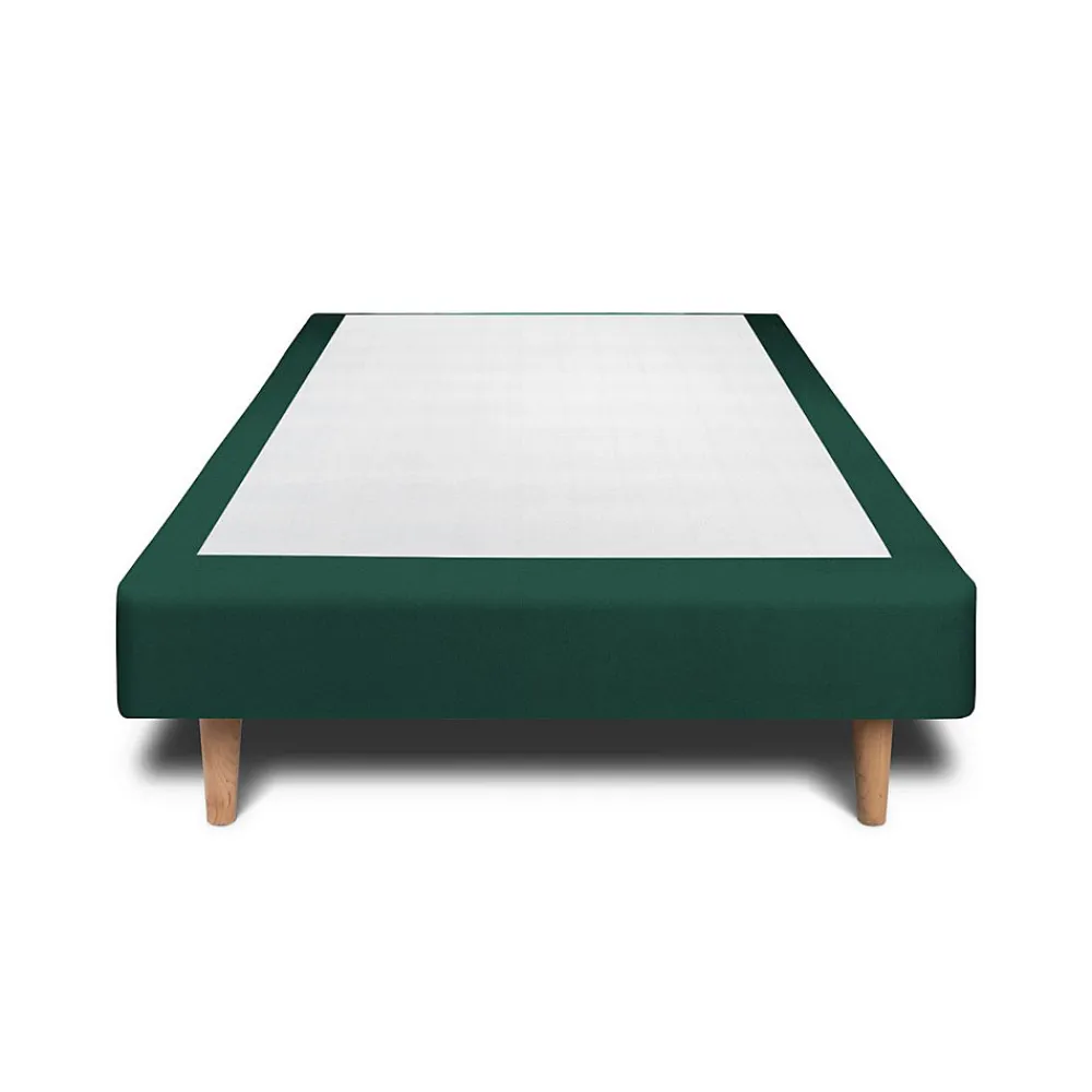 Sommier Tapissier Velours Vert 90x190 H35cm>Sommeil De Plomb Online