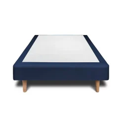Sommeil De Plomb Sommier Tapissier Velours Bleu 90x200 H29cm* Sommier