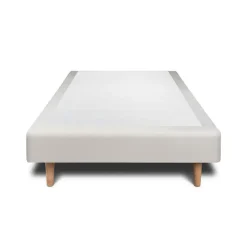 Sommier Tapissier Velours Gris clair 100x200 H35cm>Sommeil De Plomb Outlet