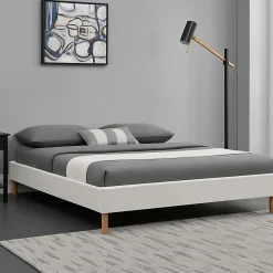 Literie Julien Sommier Tapissier 200x200 cm - 18 cm - Compatible avec Tous Matelas - Confort Optimal - Montage Rapide et Facile - 13 Lattes - SOM* Sommier
