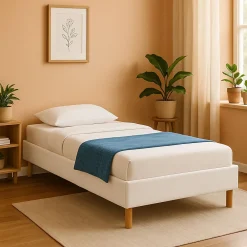 King Of Dreams Sommier Tapissier 90x200 cm - 18 cm - Compatible avec Tous Matelas - Confort Optimal - Montage Rapide et Facile - 13 Lattes - SOMM* Sommier