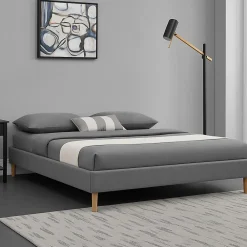 King Of Dreams Sommier Tapissier 160x200 cm - 20 cm - 13 Lattes - Montage Rapide et Facile - Design Moderne et Esthétique - ADRIEN GRIS* Sommier