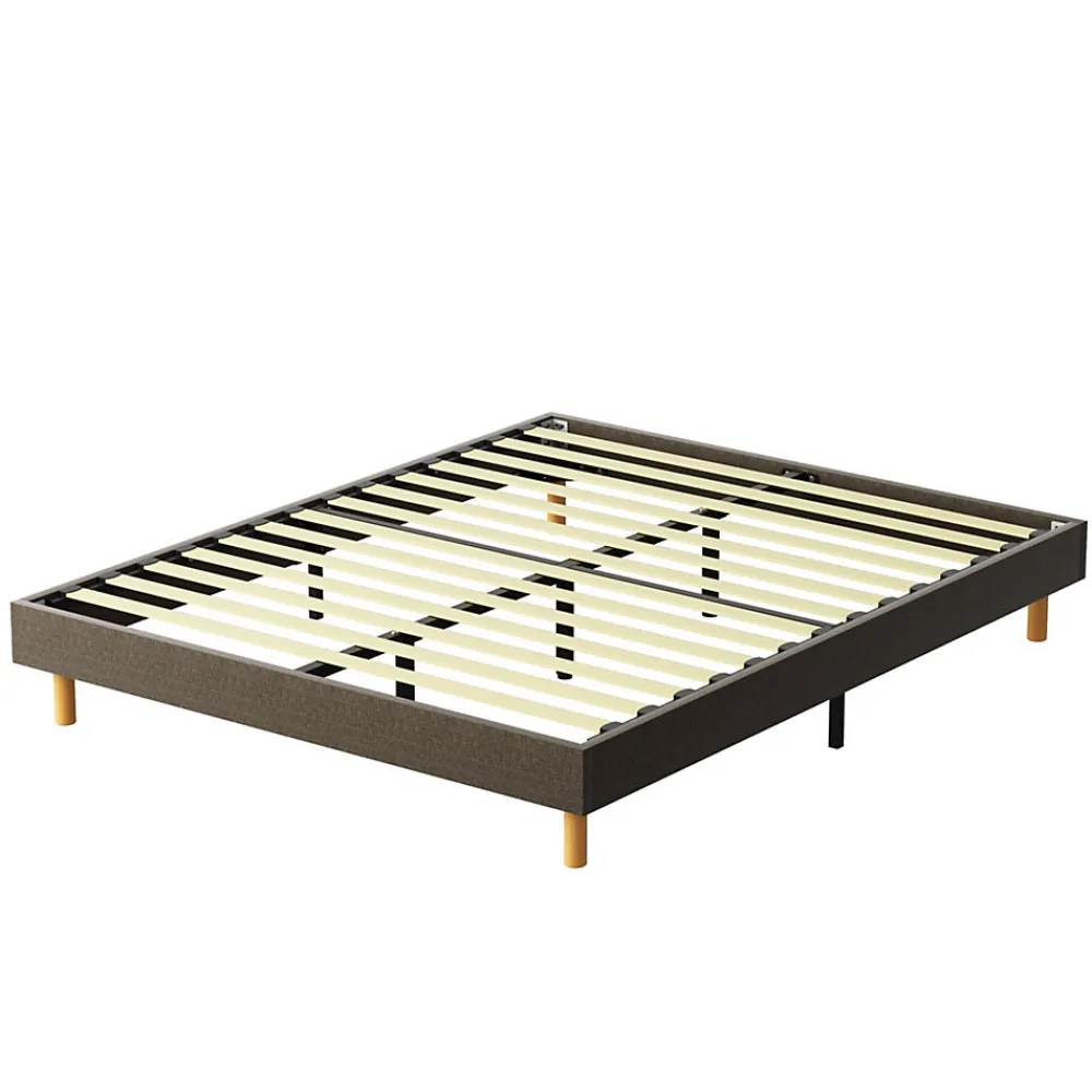 Sommier Tapissier 160x200cm , 14 lattes, Comfort, Brun>Teeno Discount