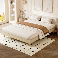 Sommier tapissier 140x200cm, 14 lattes, 9 pieds Hauteur du cadre 29 cm><noscript><img width=