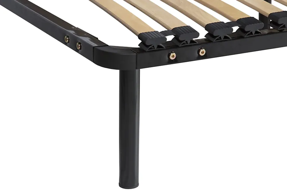 King Of Dreams Sommier 140x190 Cadre à Lattes Renforcé Soutien Réglable en Metal 1,4 mm - 34 Lattes 9 mm - 4 Pieds x 29 cm - Confort Optimisé Usa* Sommier
