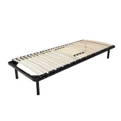 Sommier 70x190 Cadre à Lattes Renforcé Métal 1,4 mm avec Soutien Réglable - 34 Lattes 9 mm à 3,5 cm - Confort Optimisé Usage Quoti>Nuits D'Or New