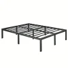 Sommier 140x190, Cadre de Lit 140x190 cm, Hauteur 36 cm pour Rangement, Plateforme en Métal, Lit 140 x 190 avec Sommier>Teeno Outlet