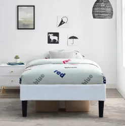 Sommier 80x190 cm - Déhoussable - Housse lavable - Avec pieds 20 cm - 13 lattes - Confort optimal ->King Of Dreams Hot