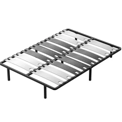 Sommier 140x200 cm, 7 Pieds Durable, Lit avec Sommier à Lattes pour Adulte>Teeno New