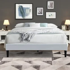 King Of Dreams Sommier 120x190 cm - tapissier - dehoussable - housse lavable - pieds 20 cm - 2 x 13 lattes - montage rapide -* Sommier