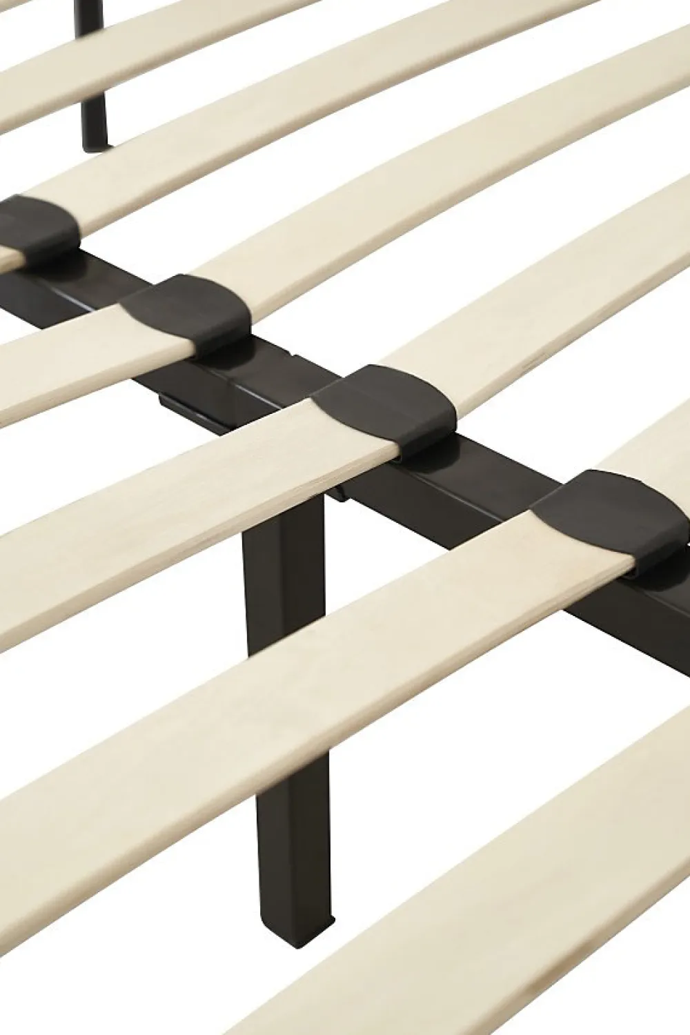 Sommier 90x190 cm Jacky - Cadre à Lattes avec 6 Pieds en Métal - Solide et Confortable - Epaisseur Métal 1,2 mm - 14 Lattes en 9 m>Provence Literie Online