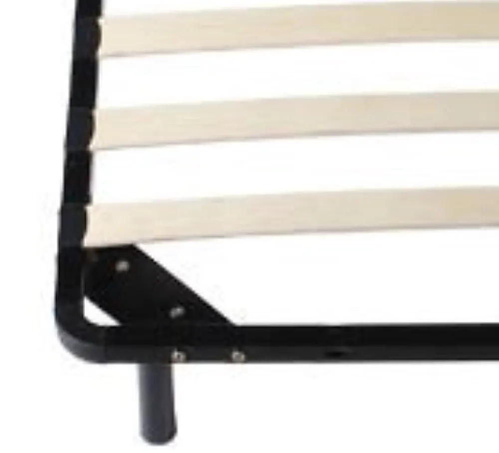 Sommier 90x190 cm Metal Solide et Confortable 29 cm - Montage Rapide - Lattes en Bois 14 en 9mm - Epaisseur Metal 1,2 mm - Idéal p>Nuits D'Or