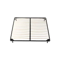Nuits D'Or Sommier 120x190 cm Metal Solide 29 cm - Confortable - Montage Rapide - Lattes en Bois 14 en 9mm - Epaisseur Metal 1,2 mm - Idéal p* Sommier