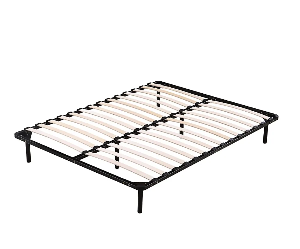 Nuits D'Or Sommier 120x190 cm Metal Solide 29 cm - Confortable - Montage Rapide - Lattes en Bois 14 en 9mm - Epaisseur Metal 1,2 mm - Idéal p* Sommier