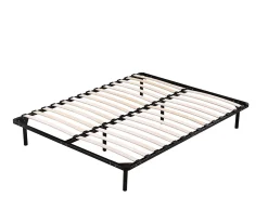 Nuits D'Or Sommier 120x190 cm Metal Solide 29 cm - Confortable - Montage Rapide - Lattes en Bois 14 en 9mm - Epaisseur Metal 1,2 mm - Idéal p* Sommier