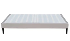 Nuits D'Or Sommier 200x200 cm Tapissier Déhoussable - 20 cm - 13 Lattes - Montage Rapide et Facile - Housse Lavable - Confort Optimal - Opale* Sommier