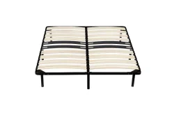 King Of Dreams Sommier 180x200 noir cadre lattes renforce 29 cm metal - montage facile rapide - confort optimal - - hautes performances* Sommier