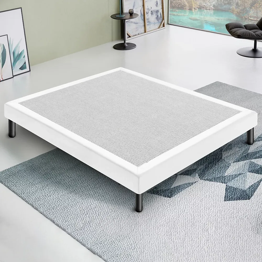 Materassiedoghe Sommier 160x200 Tapissier Déco Couleur Blanc Resistant Jusqu'à 120 Kg Par Personne* Sommier