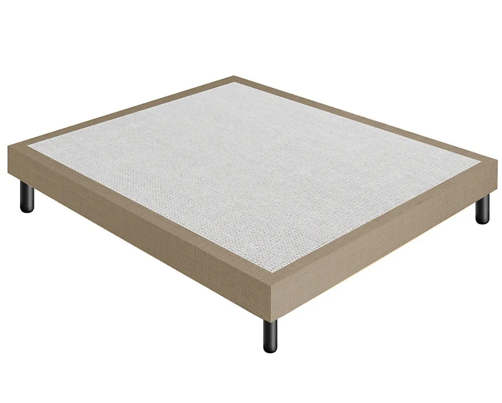 Sommier 160x190 Tapissier Déco Couleur Beige Resistant Jusqu'à 120 Kg Par Personne>Materassiedoghe