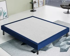 Materassiedoghe Sommier 120x200 Tapissier Déco Couleur Bleu Resistant Jusqu'à 120 Kg Par Personne* Sommier