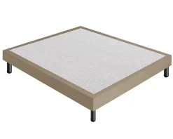 Materassiedoghe Sommier 160x200 Tapissier Déco Couleur Beige Resistant Jusqu'à 120 Kg Par Personne* Sommier