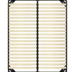 Teeno Sommier 160x200cm, 2x20 Lattes, Lit avec Sommier à Lattes* Sommier