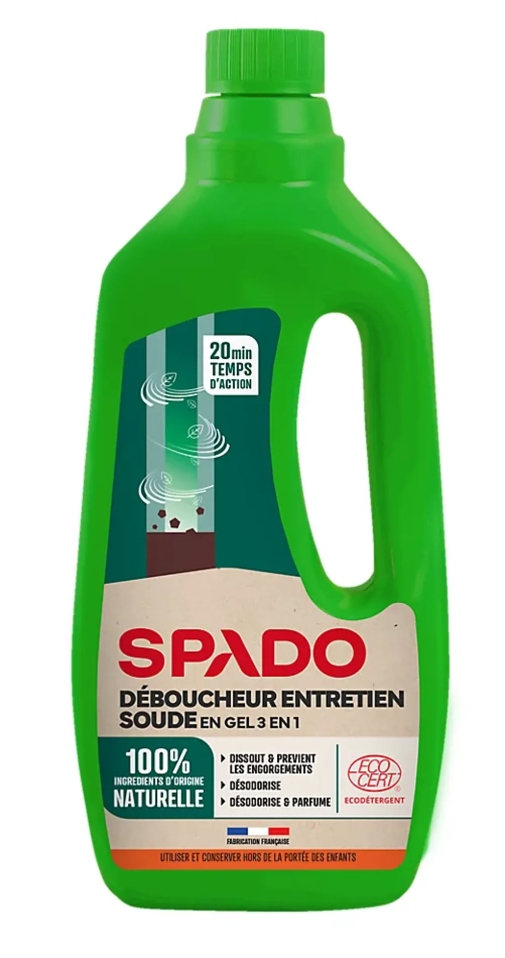 Spado entretien canalisations et déboucheur 3en1 1L* Déboucheur