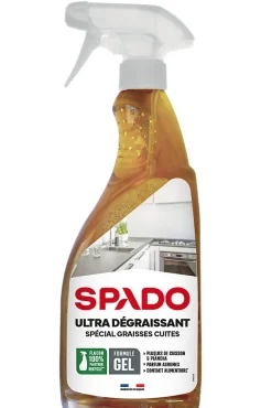 Spray gel nettoyant ultra dégraissant spécial graisses cuites Spado 750ml>Boldair Discount