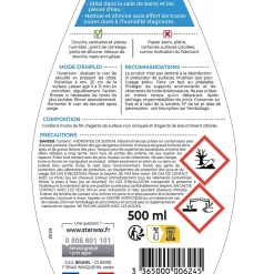 Starwax Spray nettoyant anti-traces noires joints salle de bains 500ml* Nettoyant Pour Salle De Bains