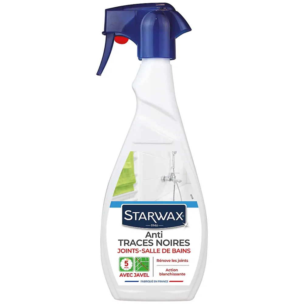 Starwax Spray nettoyant anti-traces noires joints salle de bains 500ml* Nettoyant Pour Salle De Bains