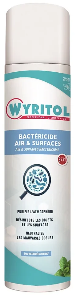 Wyritol Spray purificateur d'air bactéricide air & surfaces 500ml* Désodorisant Et Parfum D'Ambiance