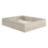 Structure de lit - LAGO - 140 x 190 cm - 4 tiroirs - Chene>Generic