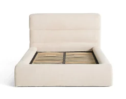 Lisa Design Sunset - lit coffre - 140x190 cm - sommier inclus - en fausse fourrure -* Lit Coffre