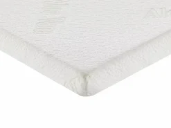 Vente-unique Surmatelas 140 x 190 cm luxe mémoire de forme coutil aloe vera ép.5cm - LACETO de NATUREA* Surmatelas