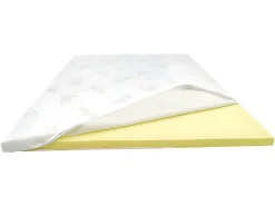 Vente-unique Surmatelas 140 x 190 cm luxe mémoire de forme coutil aloe vera ép.5cm - LACETO de NATUREA* Surmatelas