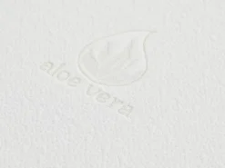 Vente-unique Surmatelas 140 x 190 cm luxe mémoire de forme coutil aloe vera ép.5cm - LACETO de NATUREA* Surmatelas