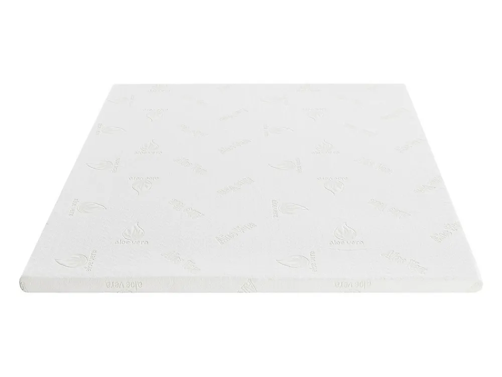 Surmatelas 160 x 200 cm luxe mémoire de forme coutil aloe vera ép.5cm - LACETO de NATUREA>Vente-unique Hot