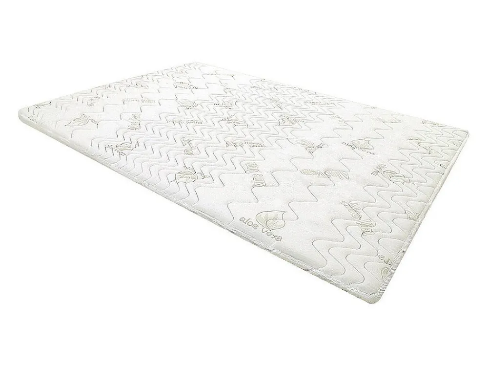 Surmatelas 160 x 200 cm mémoire de forme coutil aloe vera ép.5cm - ANTASSE de NATUREA>Vente-unique Outlet