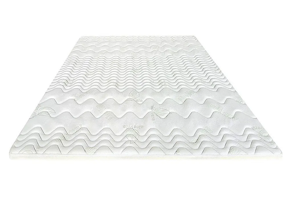 Surmatelas 160 x 200 cm mémoire de forme coutil aloe vera ép.5cm - ANTASSE de NATUREA>Vente-unique Outlet