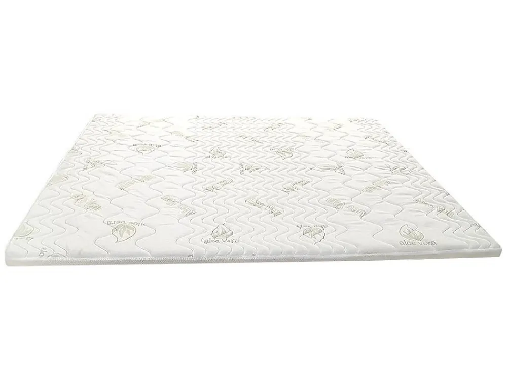 Surmatelas 160 x 200 cm mémoire de forme coutil aloe vera ép.5cm - ANTASSE de NATUREA>Vente-unique Outlet