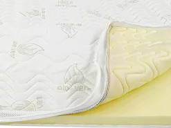 Surmatelas 160 x 200 cm mémoire de forme coutil aloe vera ép.5cm - ANTASSE de NATUREA><noscript><img width=