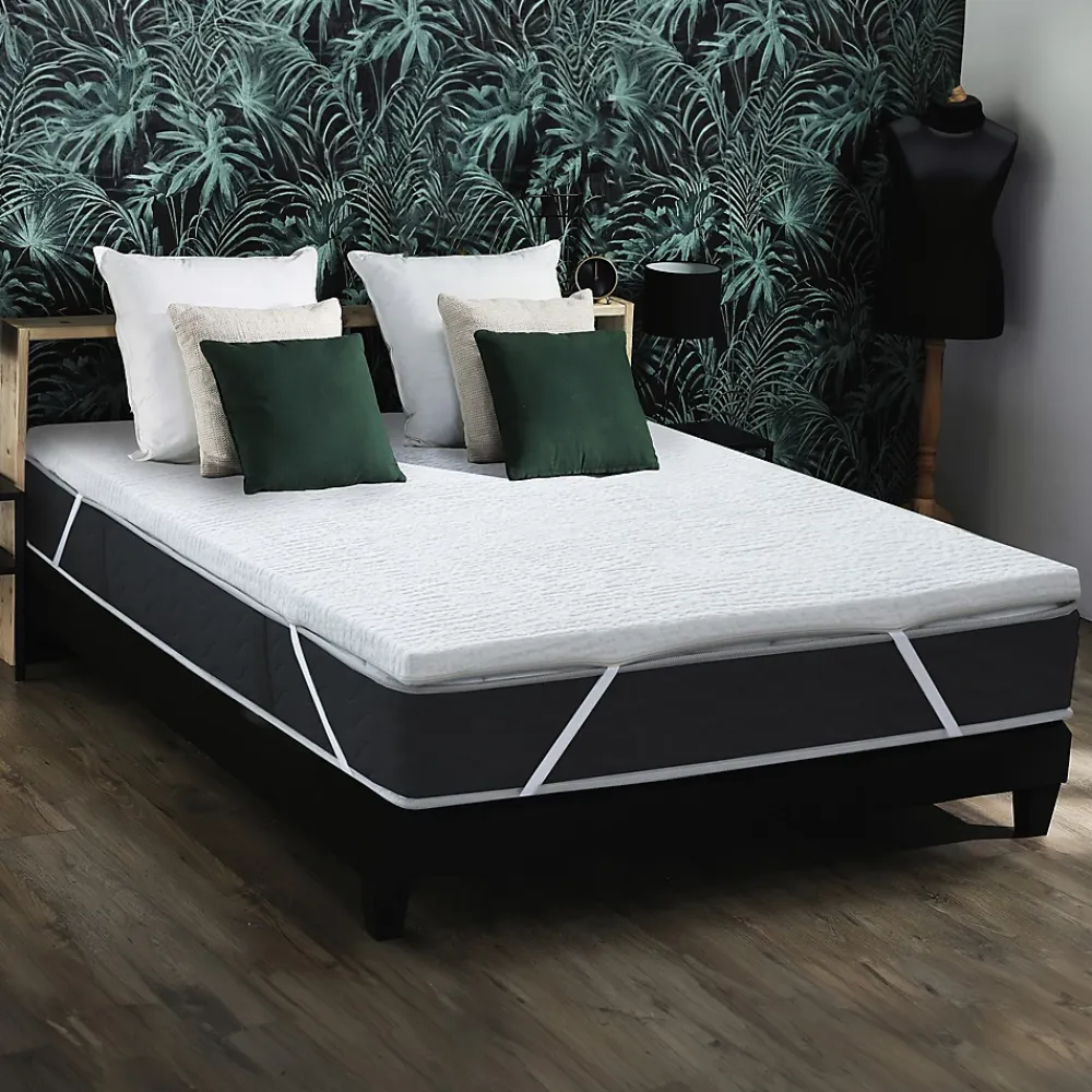 Idliterie Surmatelas déhoussablatex 60 kg 3 zones confort 180x200* Surmatelas