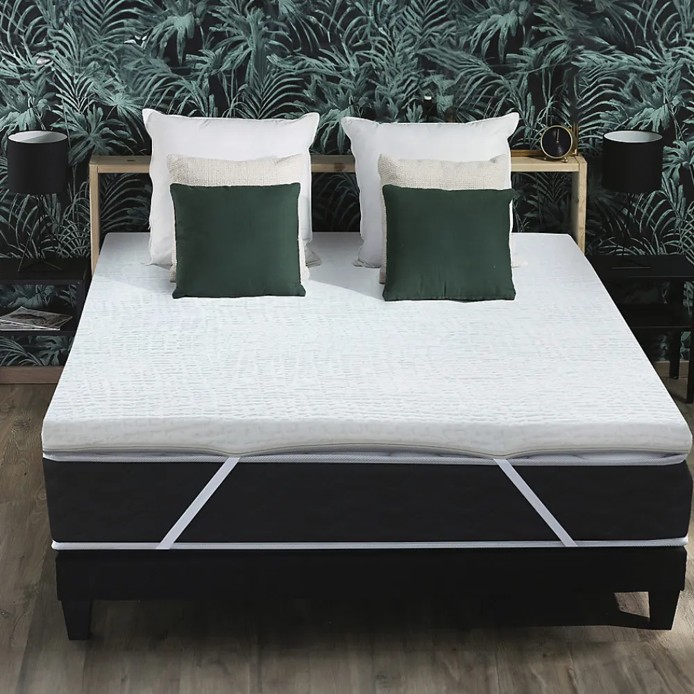 Idliterie Surmatelas déhoussablatex 60 kg 3 zones confort 140x190* Surmatelas