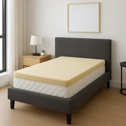 Surmatelas Mémoire de Forme 90x200 - 4,5 cm - Dehoussable - Entretien Facile - Soutien Optimal - Bien-être Quotidien>Literie Julien New