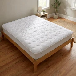 Surmatelas Moelleux 160x200 cm - Protege Matelas Impermeable - Housse Coton - 4 Coins Elastiques - Traitement Anti-Acarien>Sweetnight Outlet